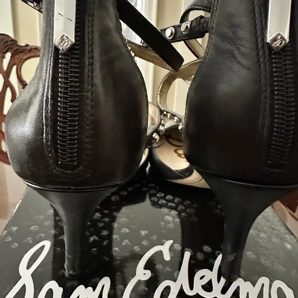 Sam Edelman Black Leather Shoes US 8 - Picture 5 of 9